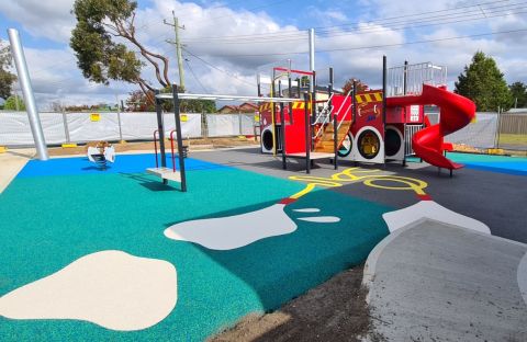 The NSW Rural Fire Service Playground and Memorial built in Telopea Park, Buxton (Oct 2020)