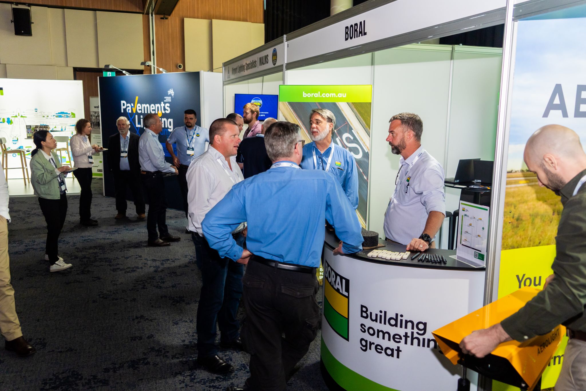 Boral team at the trade stand during AAA event