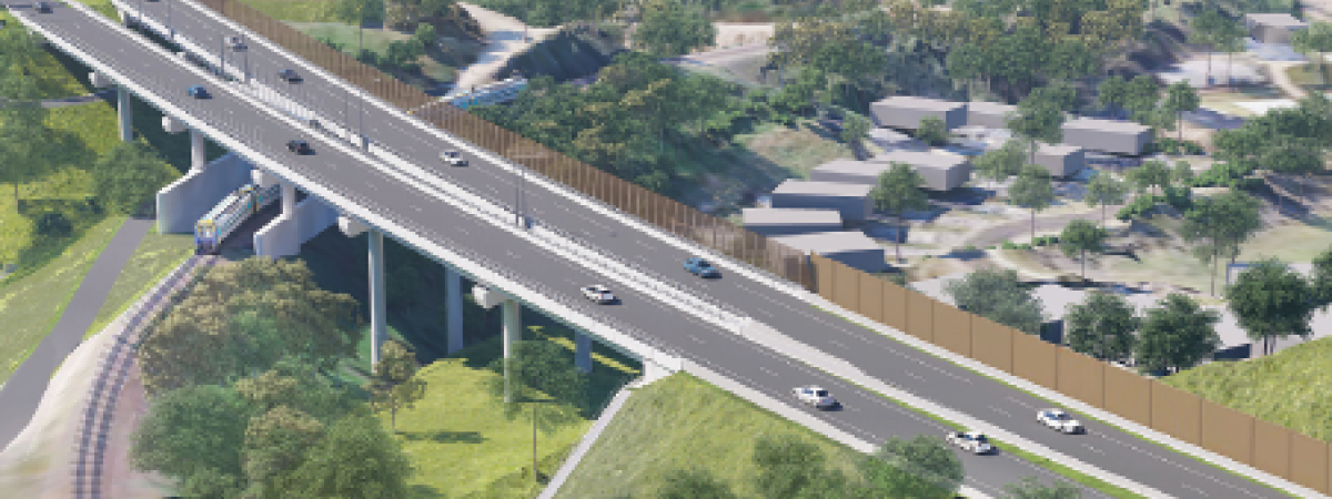 Artistic impression of the Coffs Harbour Bypass