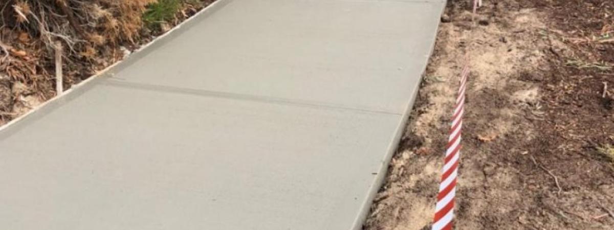 Footpath in Ellenbrook featuring Envirocrete
