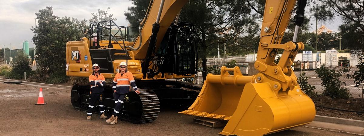 Kooragang recycling receives new CAT excavator