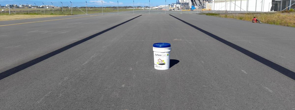 Surface Coat at Sunshine Coast Airport taxiway joint sealing