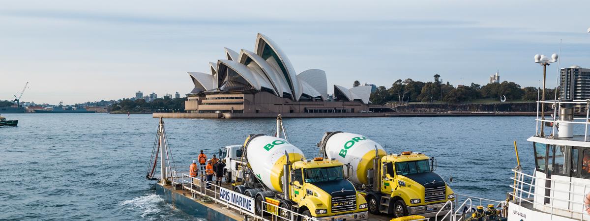 Boral Sydney Opera House Agi on barge