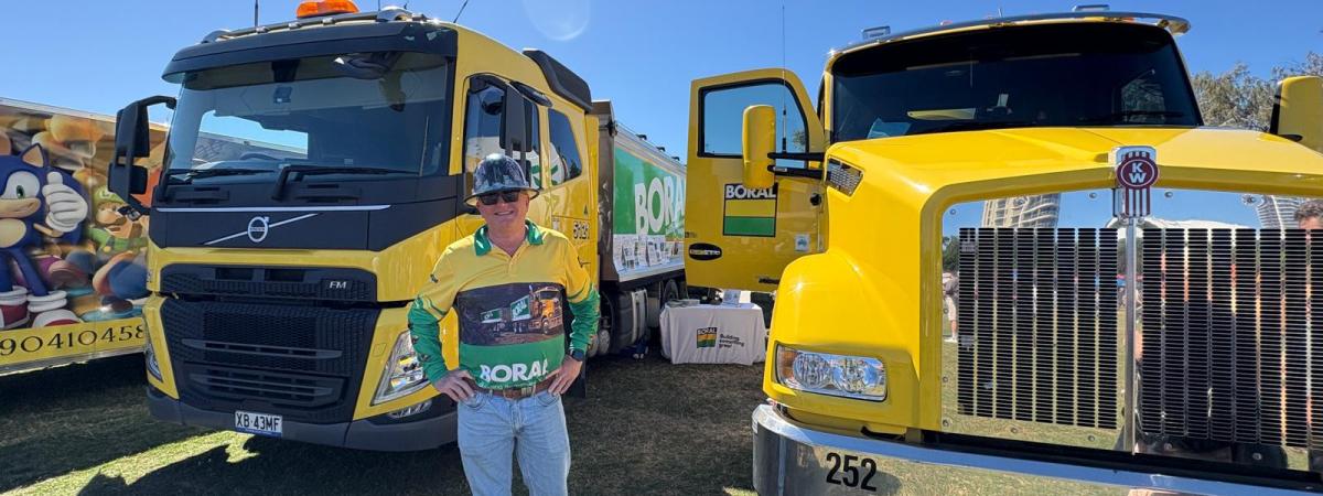 Boral trucks at Gold Coast Show 2025