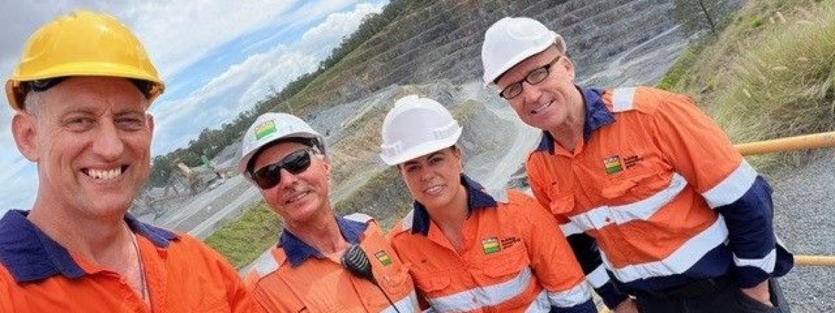 Team at West Burleigh Quarry
