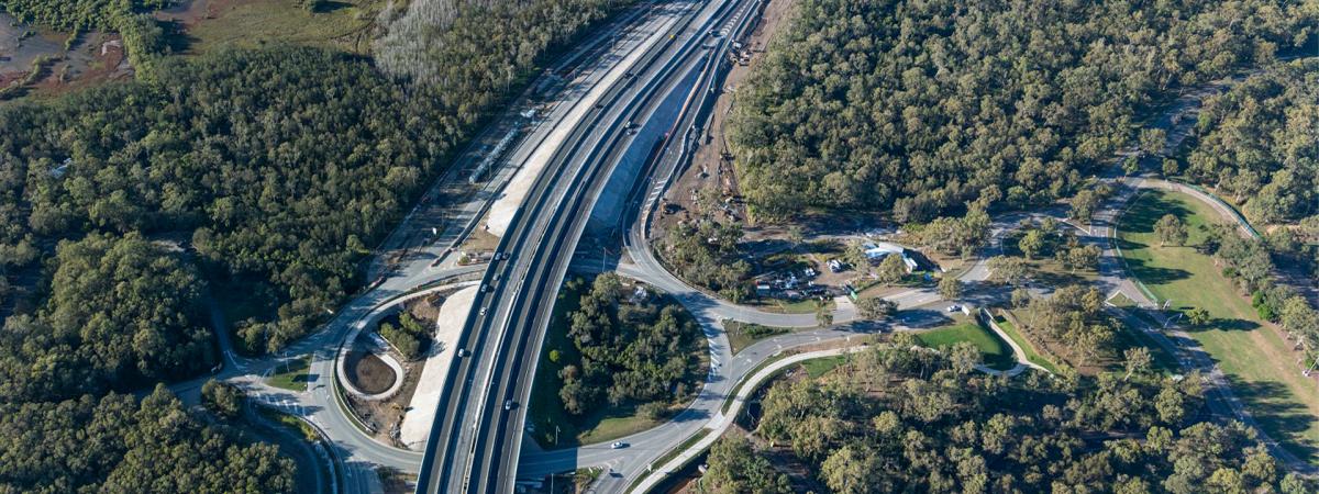 Road weaving through bushland