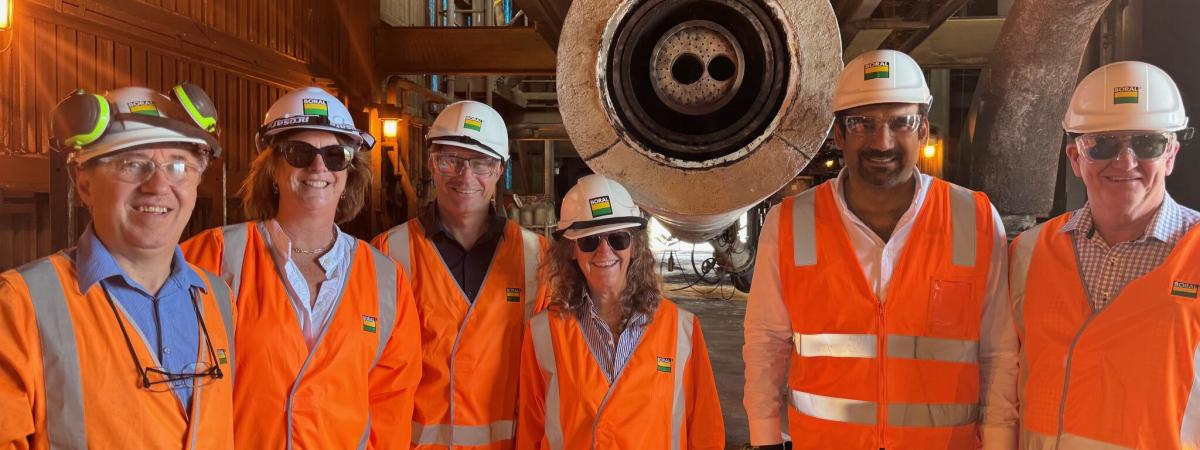 Visitors tour Boral's Berrima Cement Works