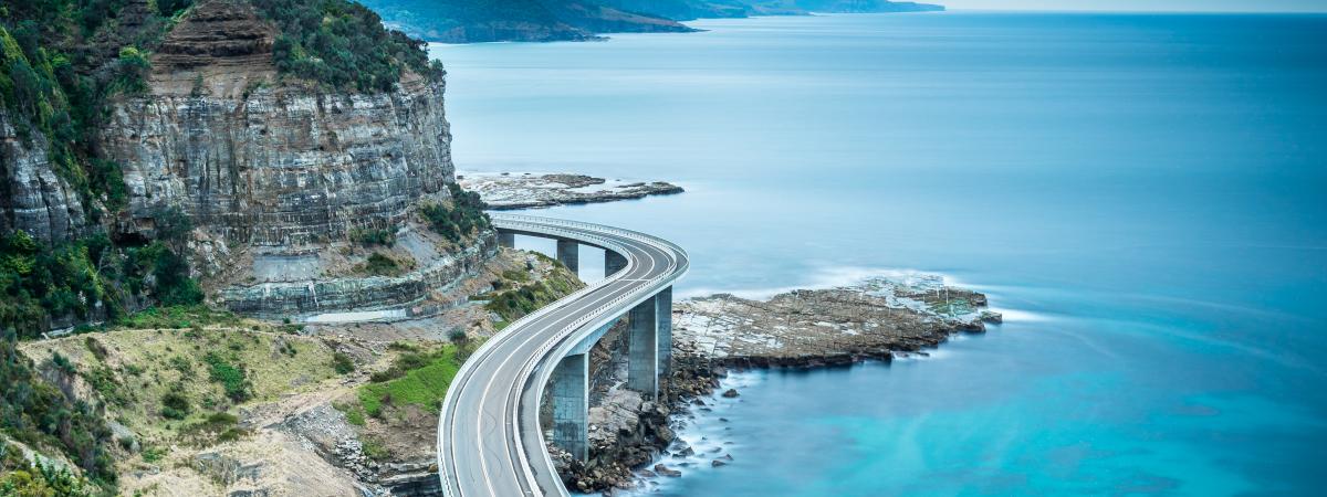 Seacliff Bridge, NSW used Boral asphalt and concrete