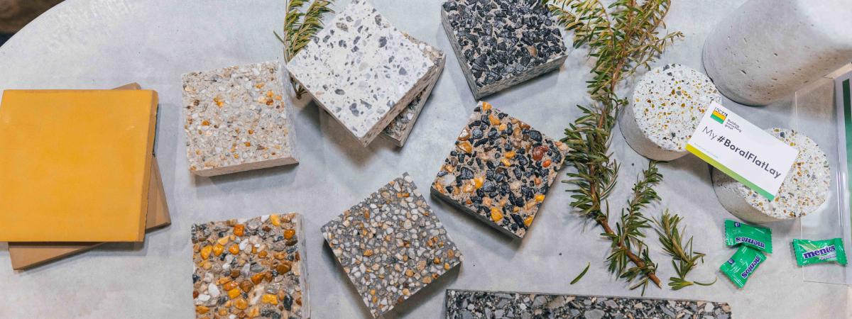 Boral's decorative concrete flat lay station at Futurebuild