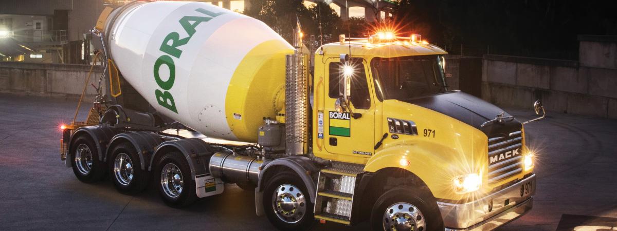 Boral concrete agitator truck
