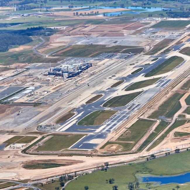 Birds eye's view of Western Sydney Airport