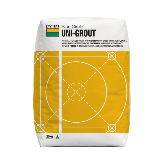 Bag of Uni Grout Concrete Mix