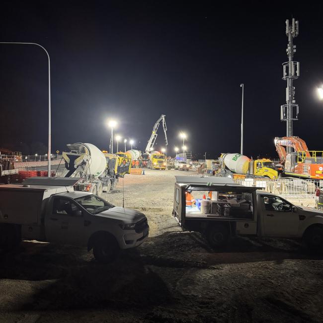 Boral team at Majors Road Interchange upgrade in Adelaide