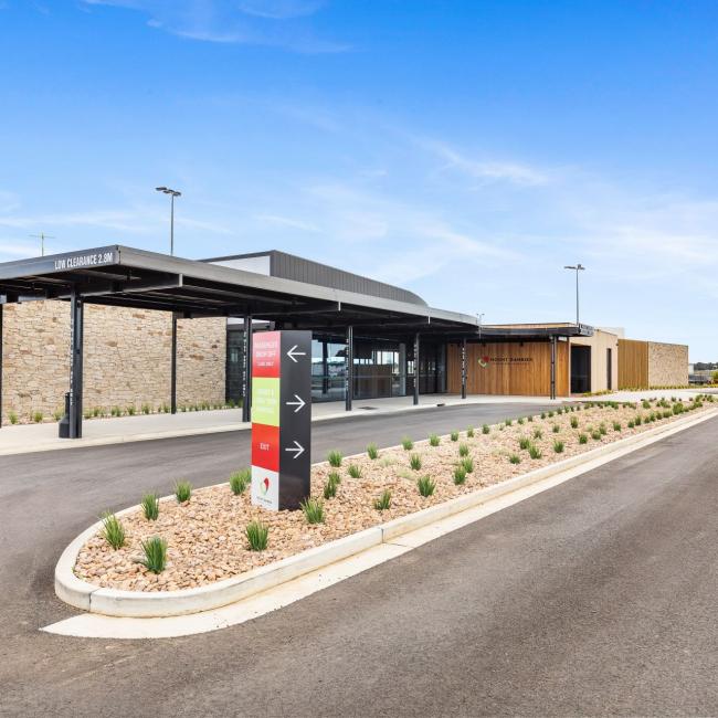 entrance of Mount Gambier airport