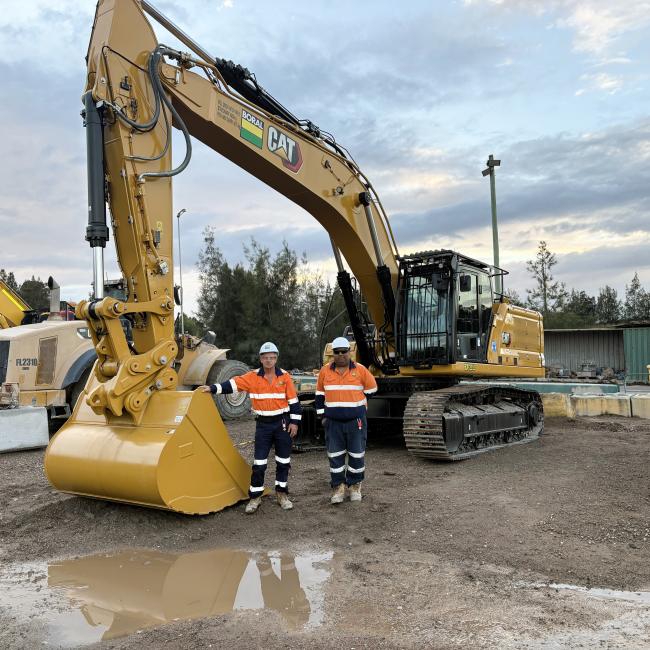 Widemere HME delivery CAT 336 excavator