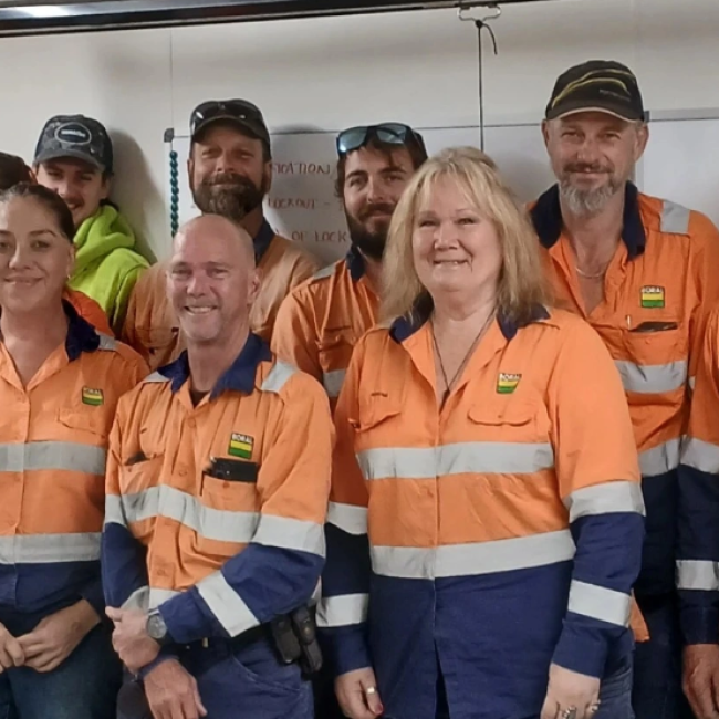 Booyal Quarry staff