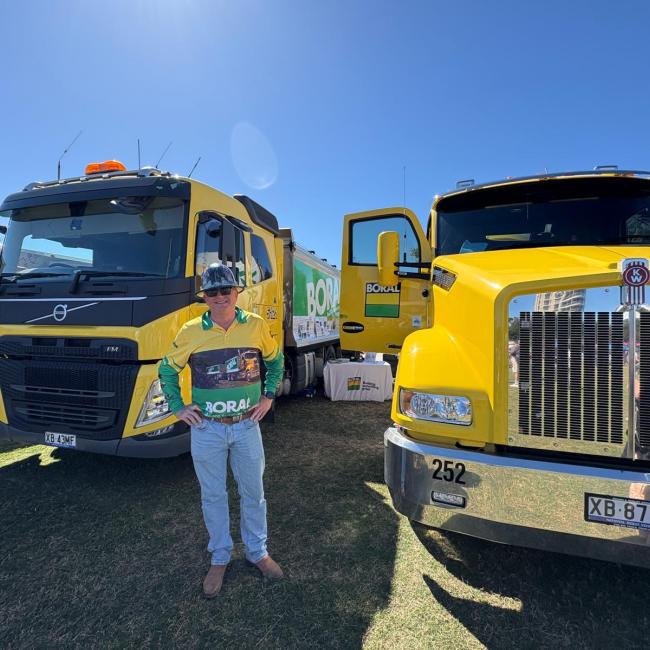 Boral trucks at Gold Coast Show 2025
