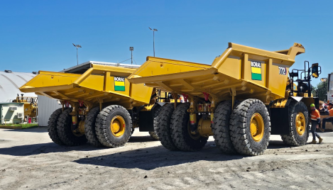 CAT 772 Dump Trucks HME at West Burleigh Quarry