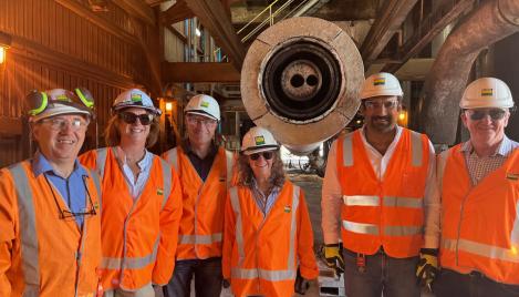 Visitors tour Boral's Berrima Cement Works