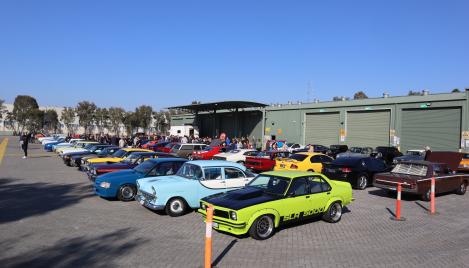 Prestons Concrete cars and coffee community event