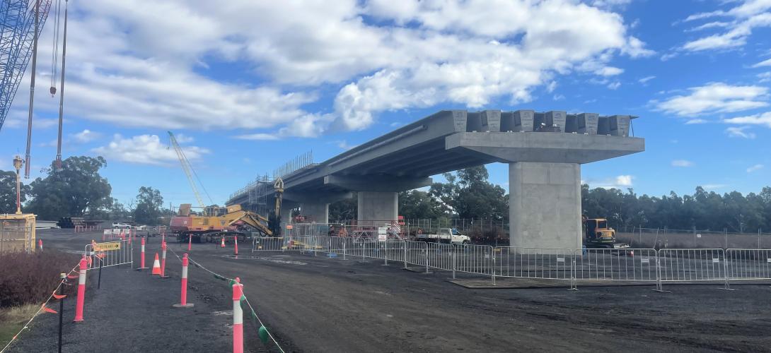 Dubbo Bridge in construction