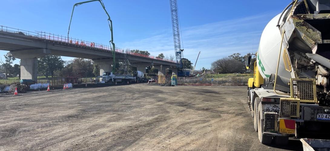 Dubbo Bridge in construction