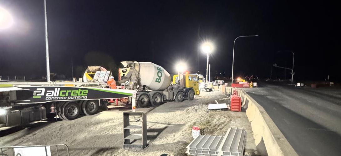 Boral team at Majors Road Interchange upgrade in Adelaide