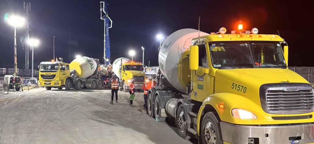 Boral team at Majors Road Interchange upgrade in Adelaide