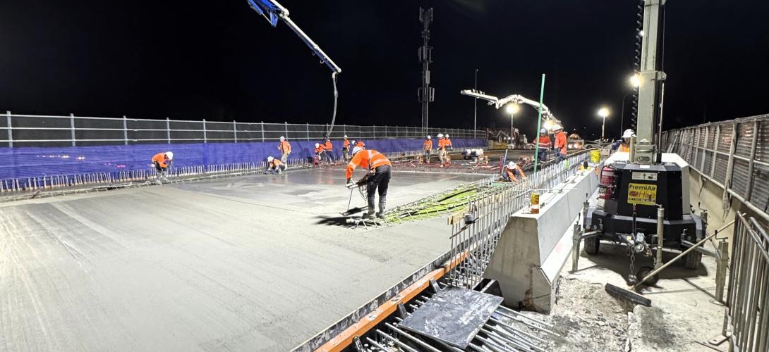 Boral team at Majors Road Interchange upgrade in Adelaide