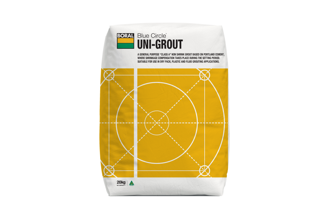 Bag of Uni Grout Concrete Mix