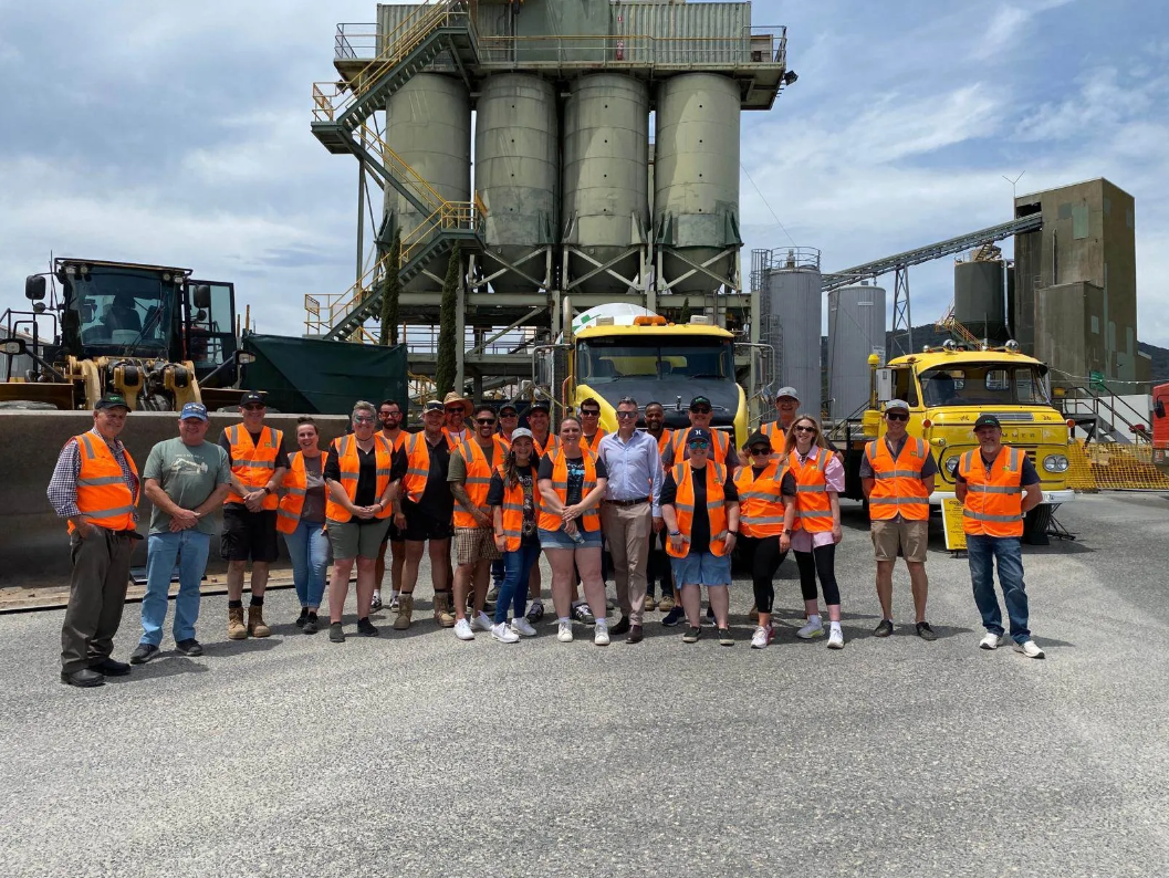 Group in PPE at Montrose Quarry