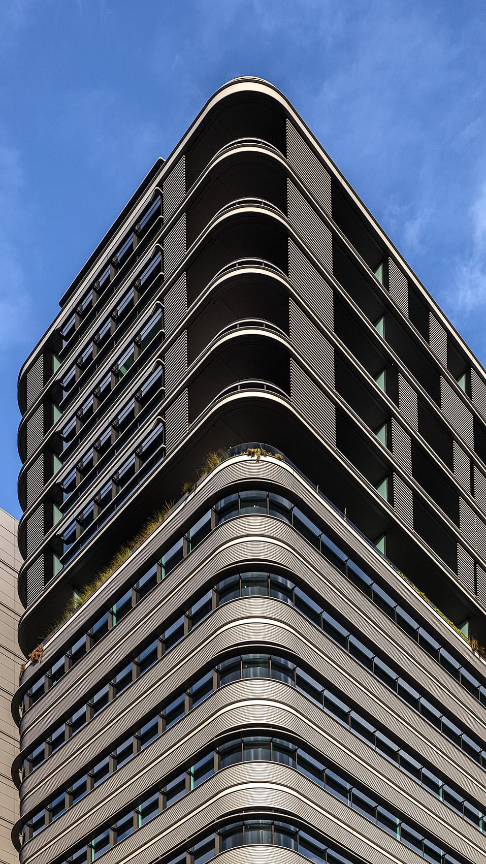 Close up of facade of Duo