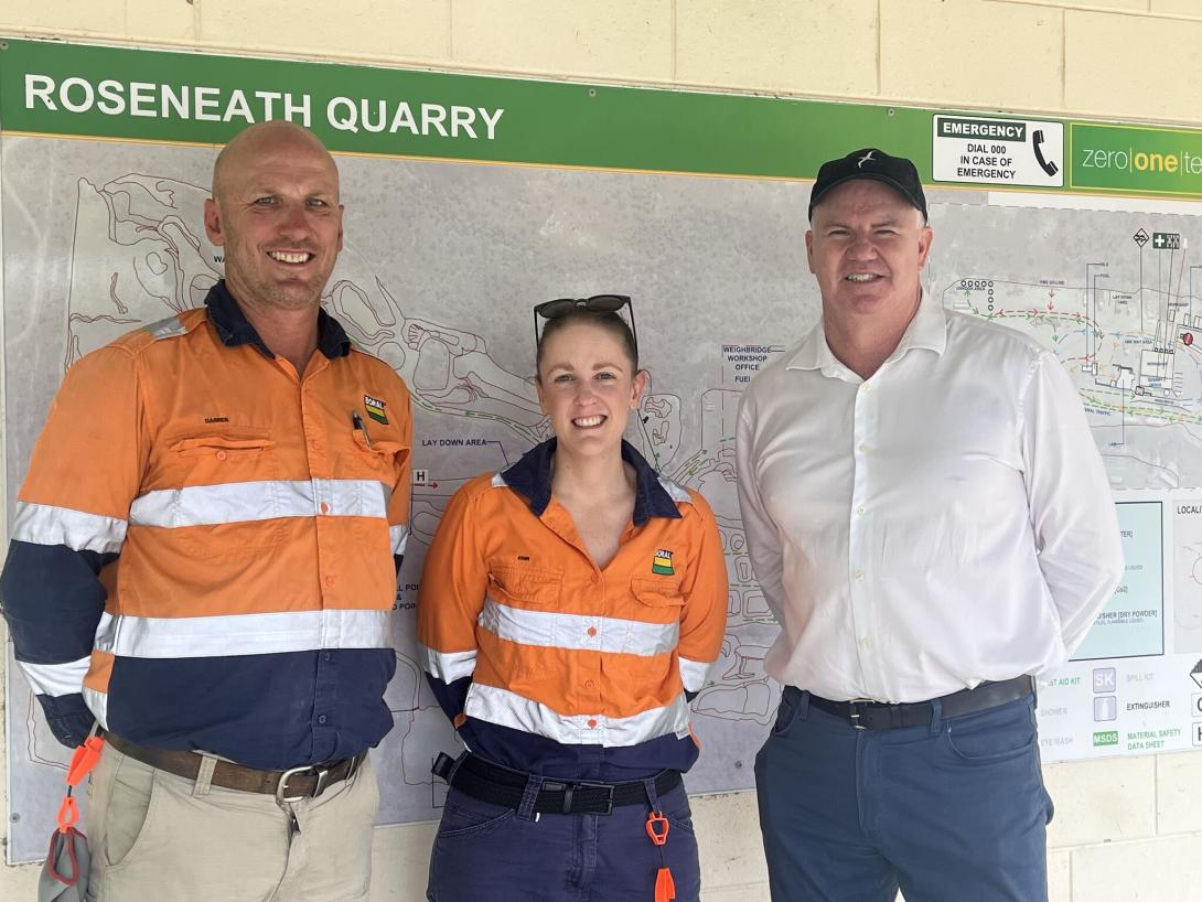 CCAA visits Roseneath Quarry