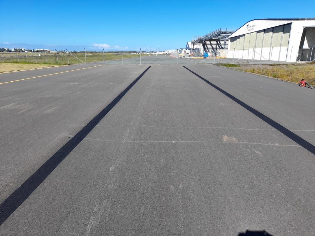 Surface Coat at Sunshine Coast Airport taxiway joint sealing
