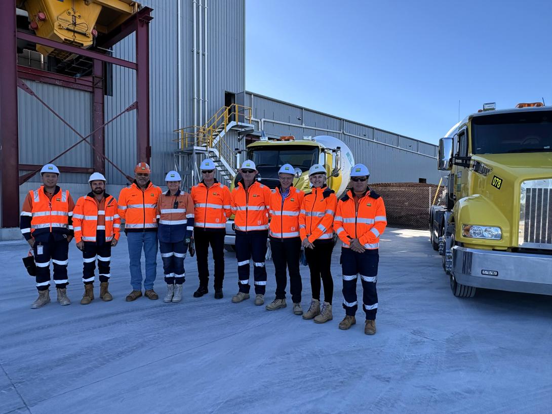 the official opening of the Western Harbour Tunnel precasting facility at Emu Plains