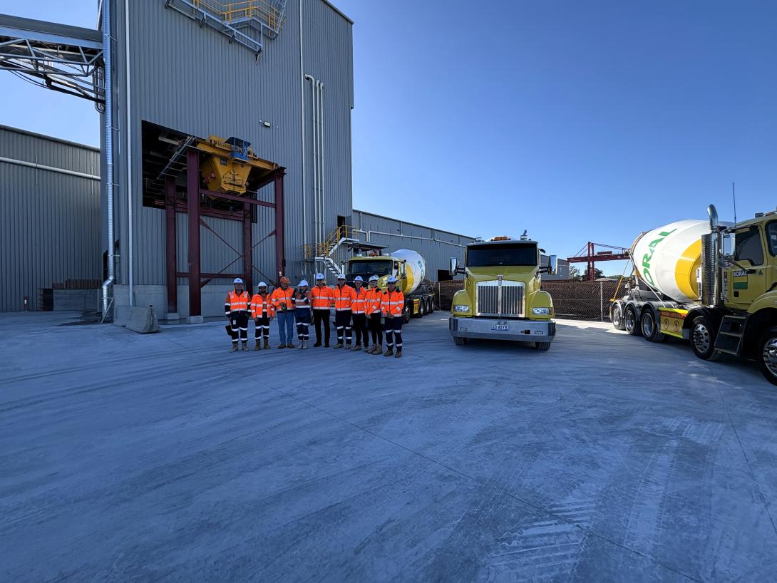 the official opening of the Western Harbour Tunnel precasting facility at Emu Plains