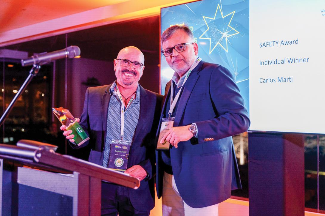 Carlos Marti with Vik Bansal at STAAR awards