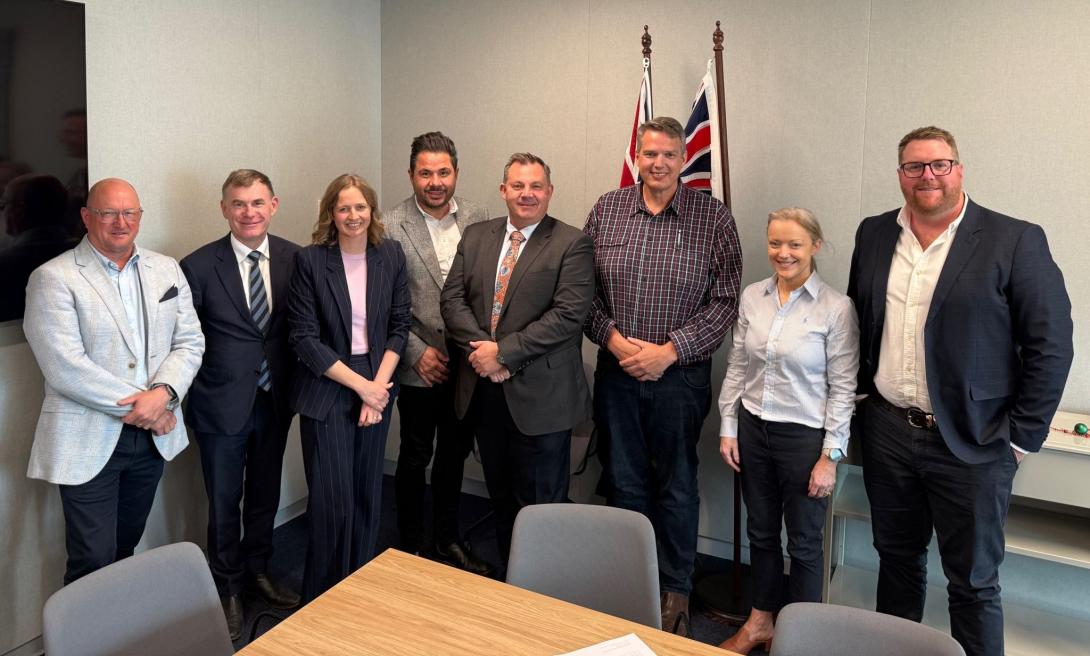 Kevin Whelan pictured with other attendees of the Ministerial Roundtable in South Australia