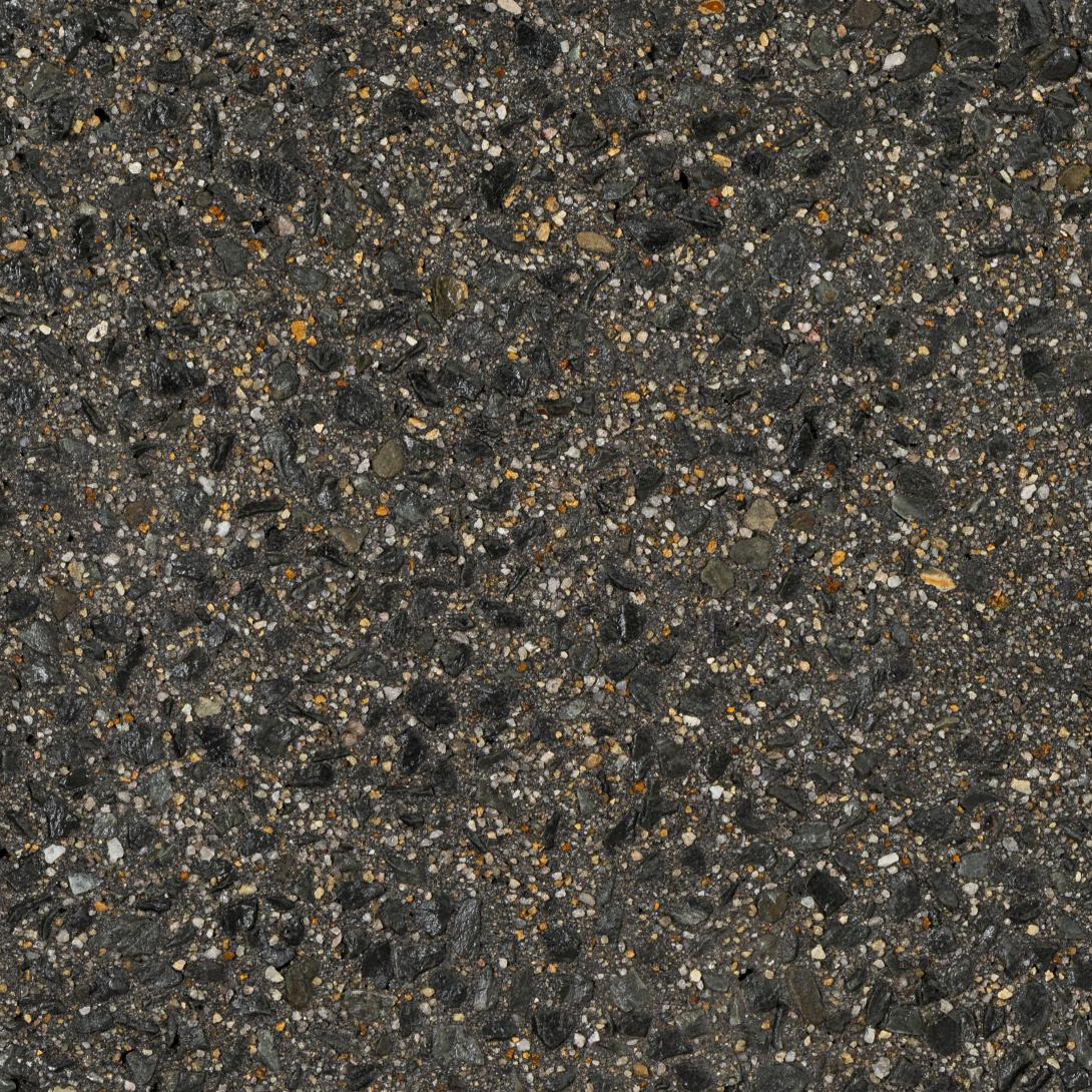 Black Night – Exposé® exposed aggregate concrete in bold black tone with Indian Ink oxide, ideal for driveways, patios and paths