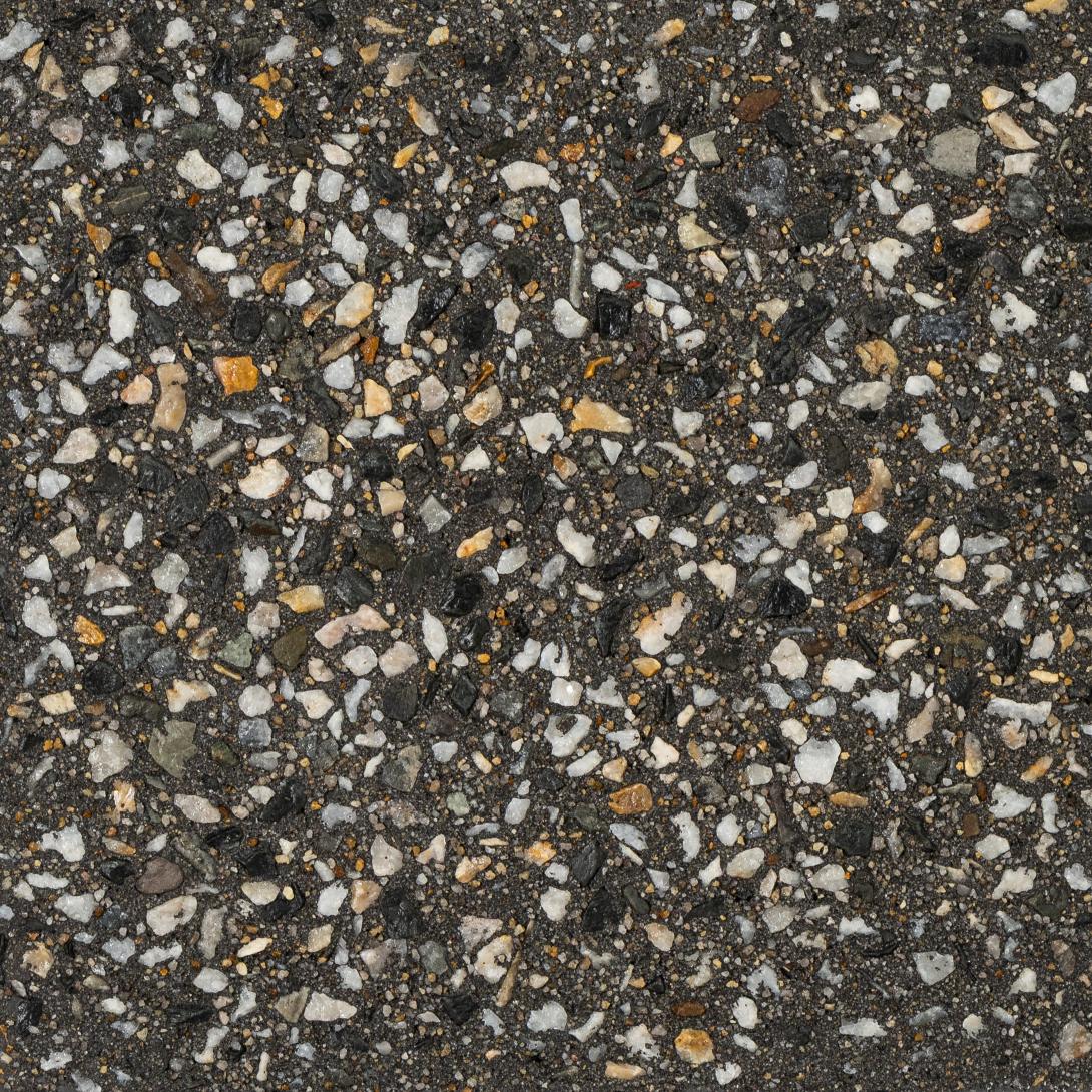 Carbon Sky – Exposé® exposed aggregate concrete in dark grey tone with Indian Ink oxide, ideal for driveways, patios and paths