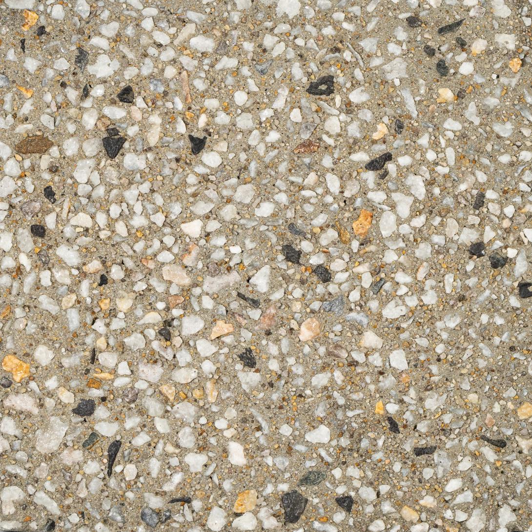 Delta – Exposé® exposed aggregate concrete in light neutral tone with natural aggregates, ideal for driveways, patios and paths