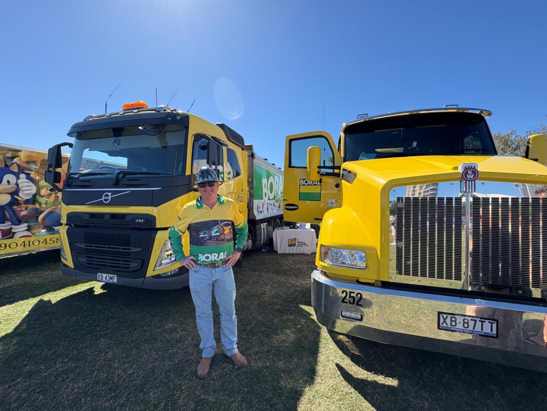 Boral trucks at Gold Coast Show 2025