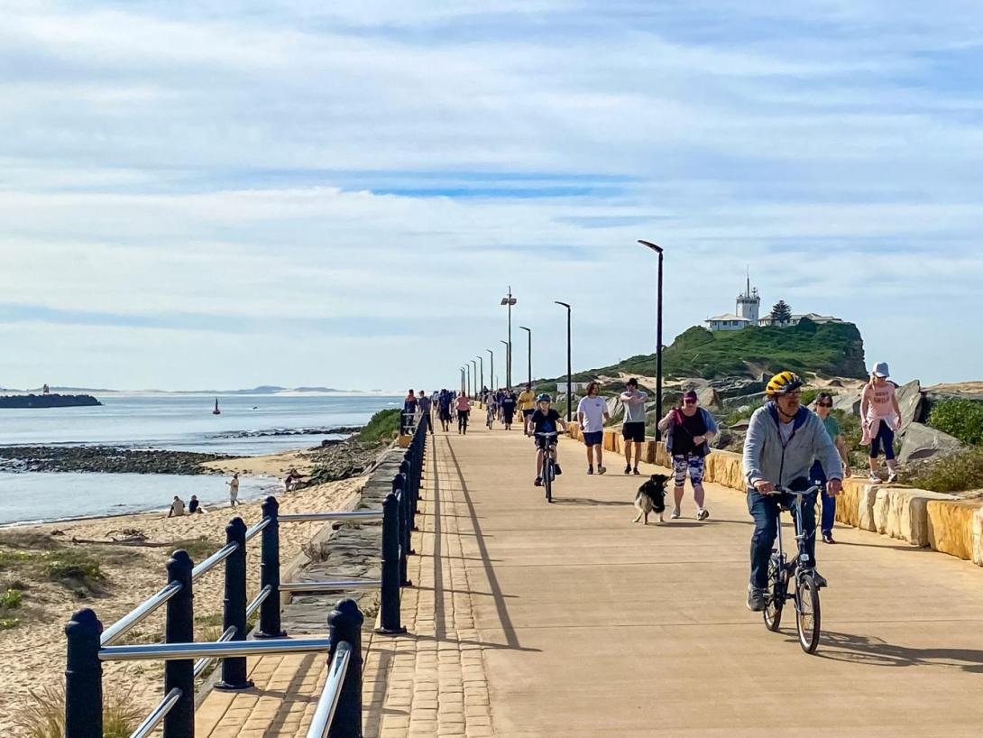 Macquarie Pier, Nobbys Breakwall - Envisia Colori Sandstone 40MPa