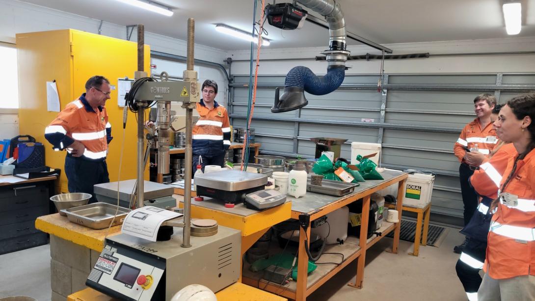 RoadTek visist Moy Pocket Quarry