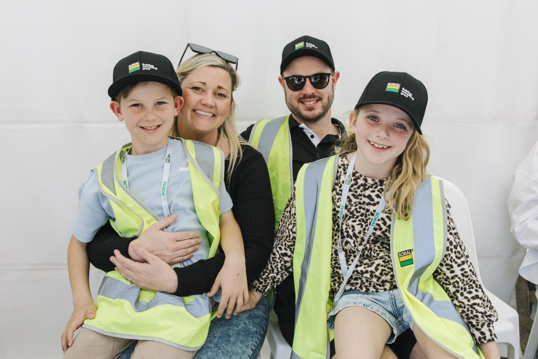 Family at Orange Grove Quarry open day 2025
