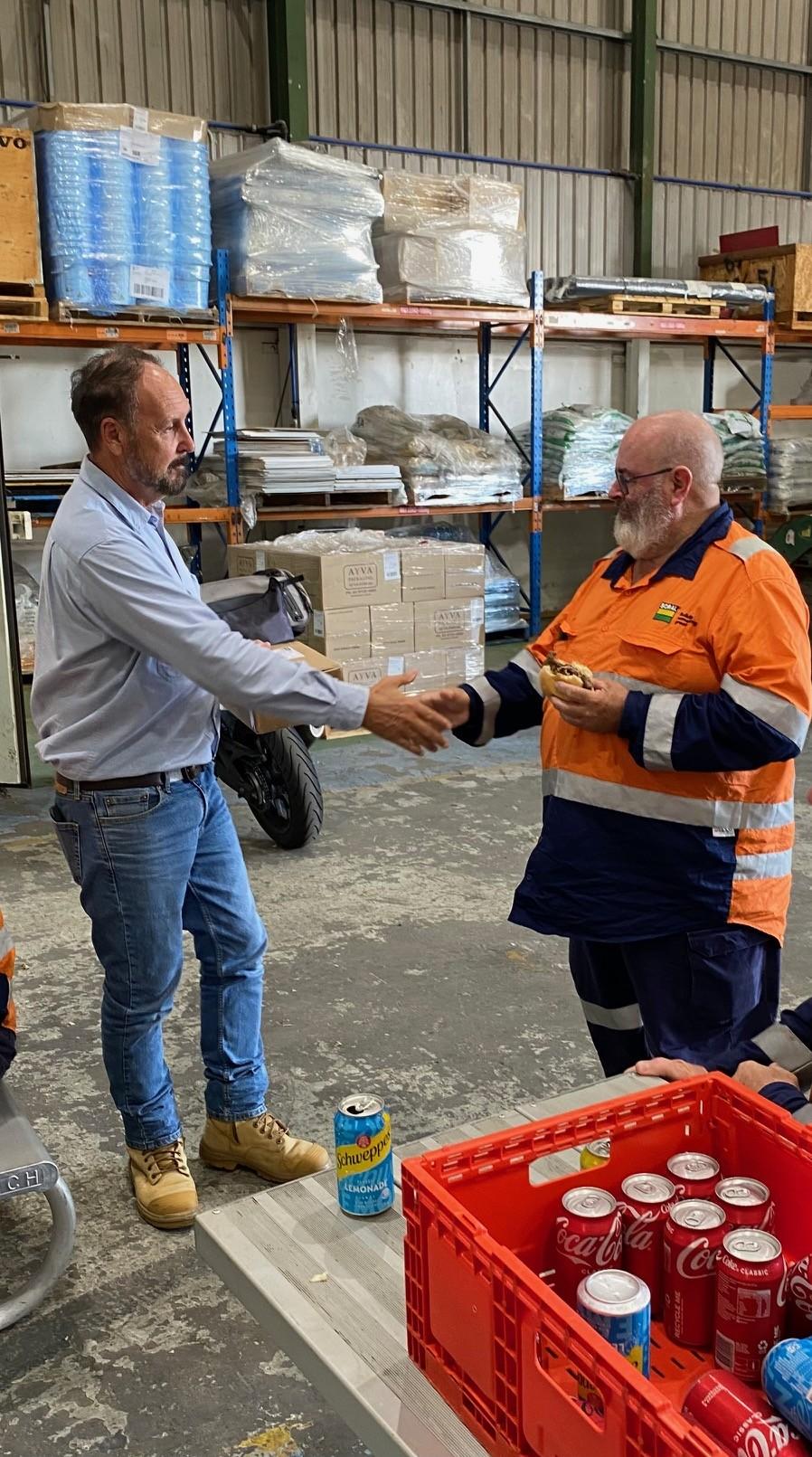 Boral employee Brett Slavin celebrating 40 years of service