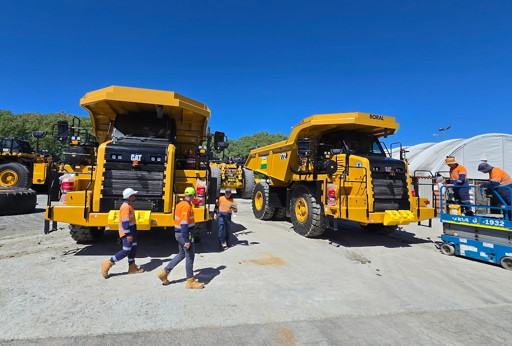 CAT 772 Dump Trucks HME at West Burleigh Quarry