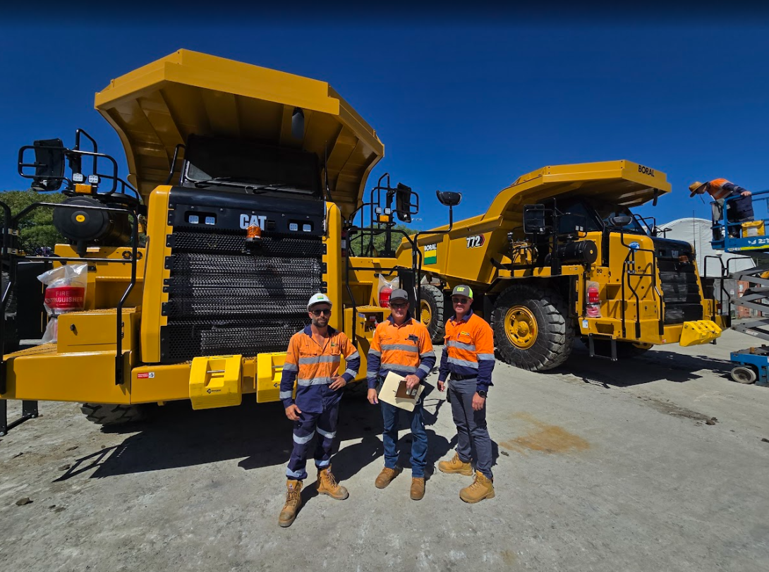 CAT 772 Dump Trucks HME at West Burleigh Quarry