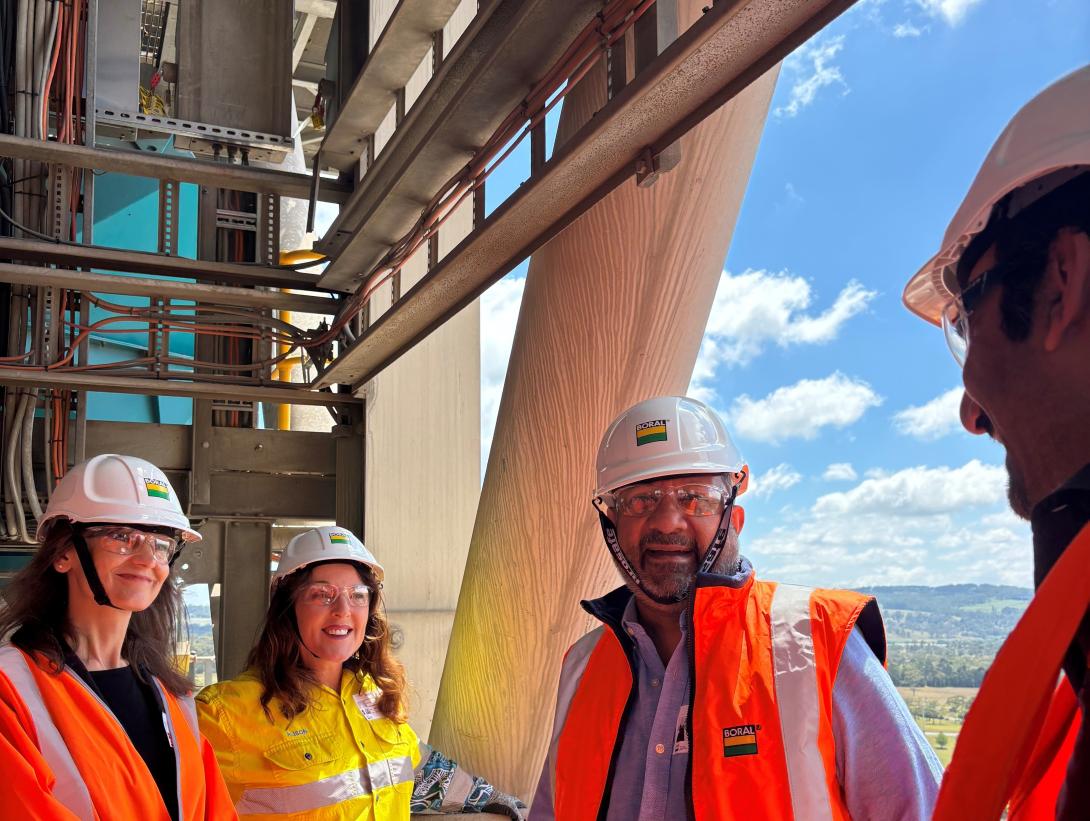 Visitors tour Boral's Berrima Cement Works
