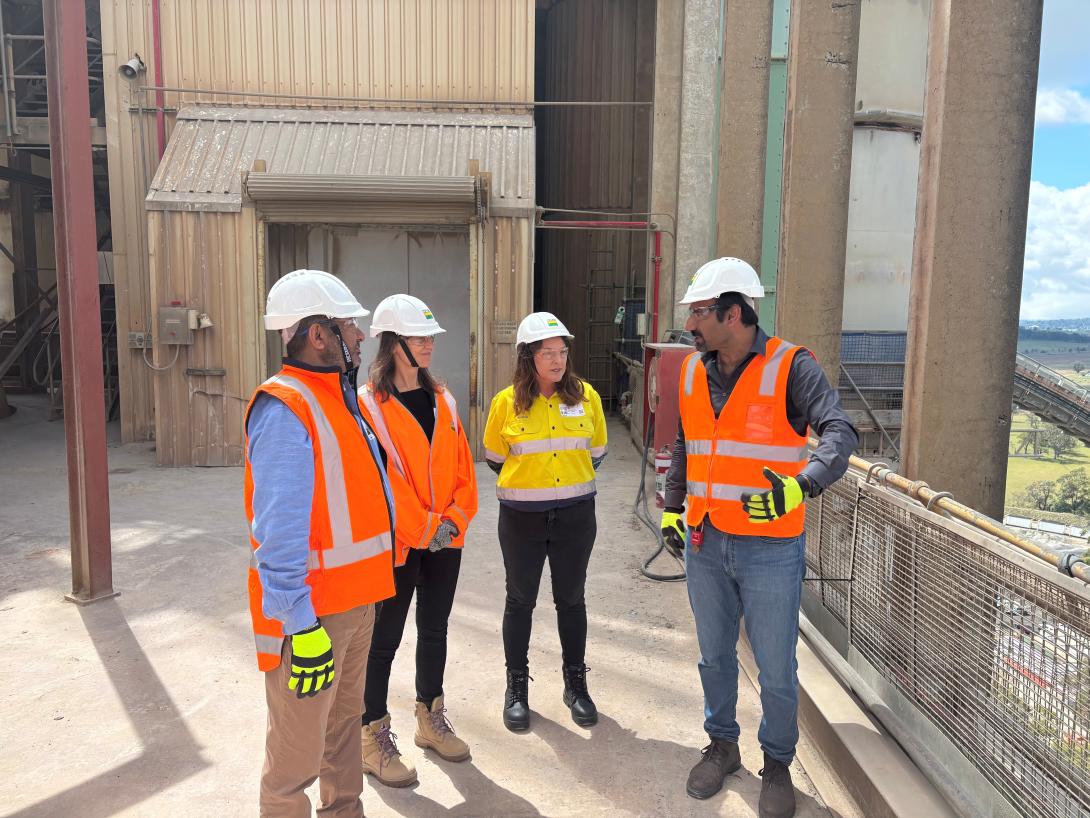 Visitors tour Boral's Berrima Cement Works
